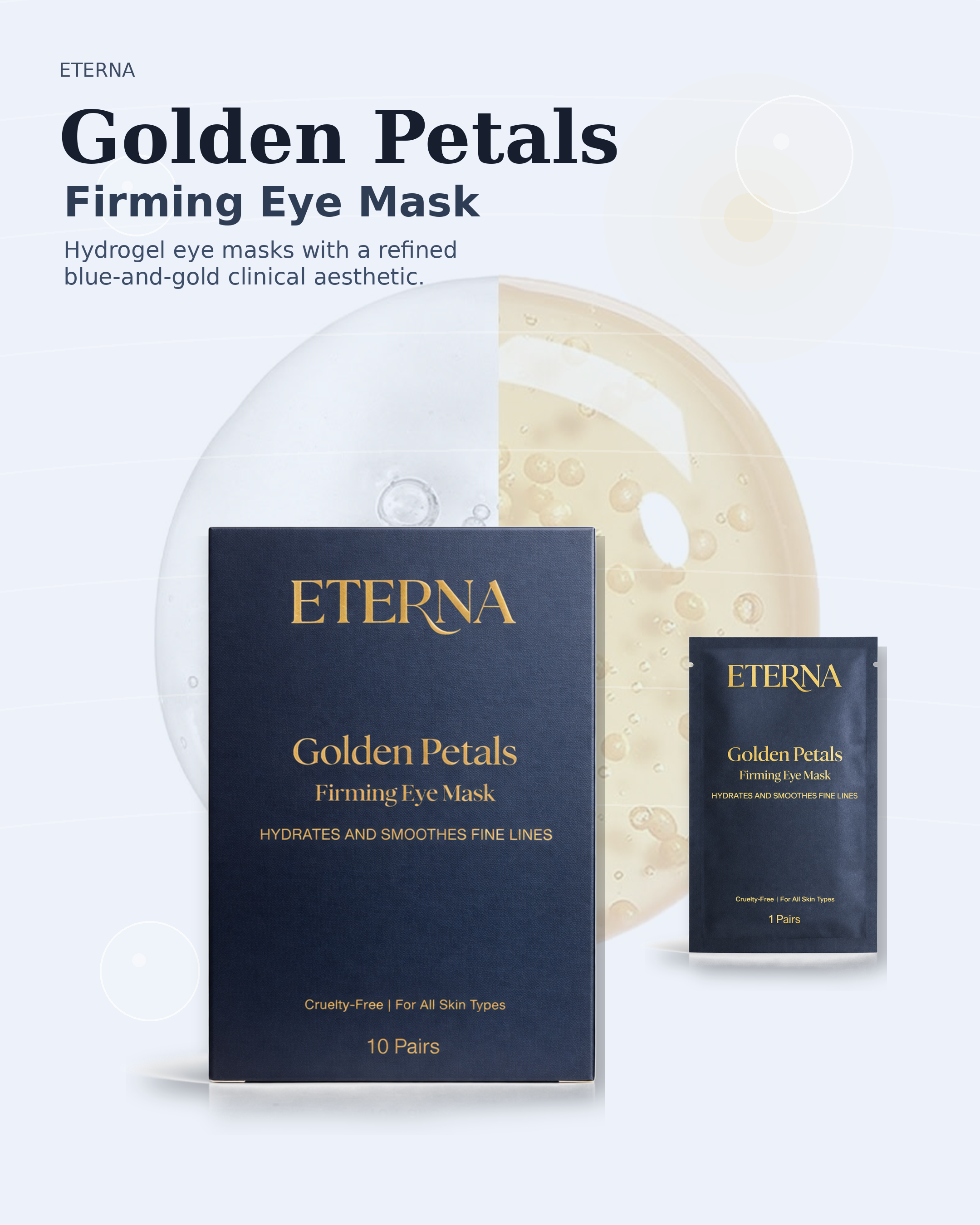 Golden Petals (SINGLE PAIR)- Firming Eye Mask *MOST POPULAR*