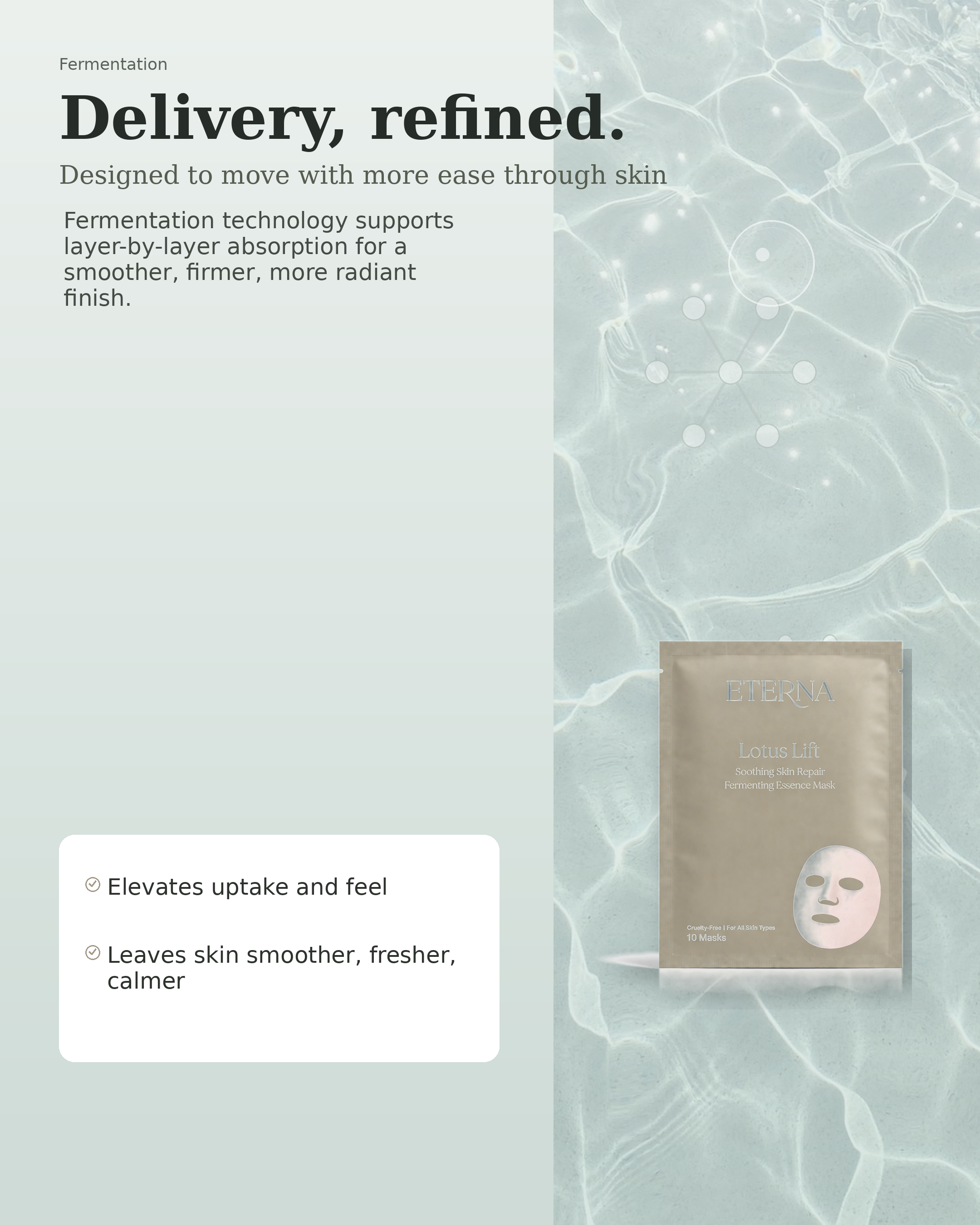 Lotus Lift (SINGLE SHEET) - Soothing Skin Repair Fermenting Essence Mask