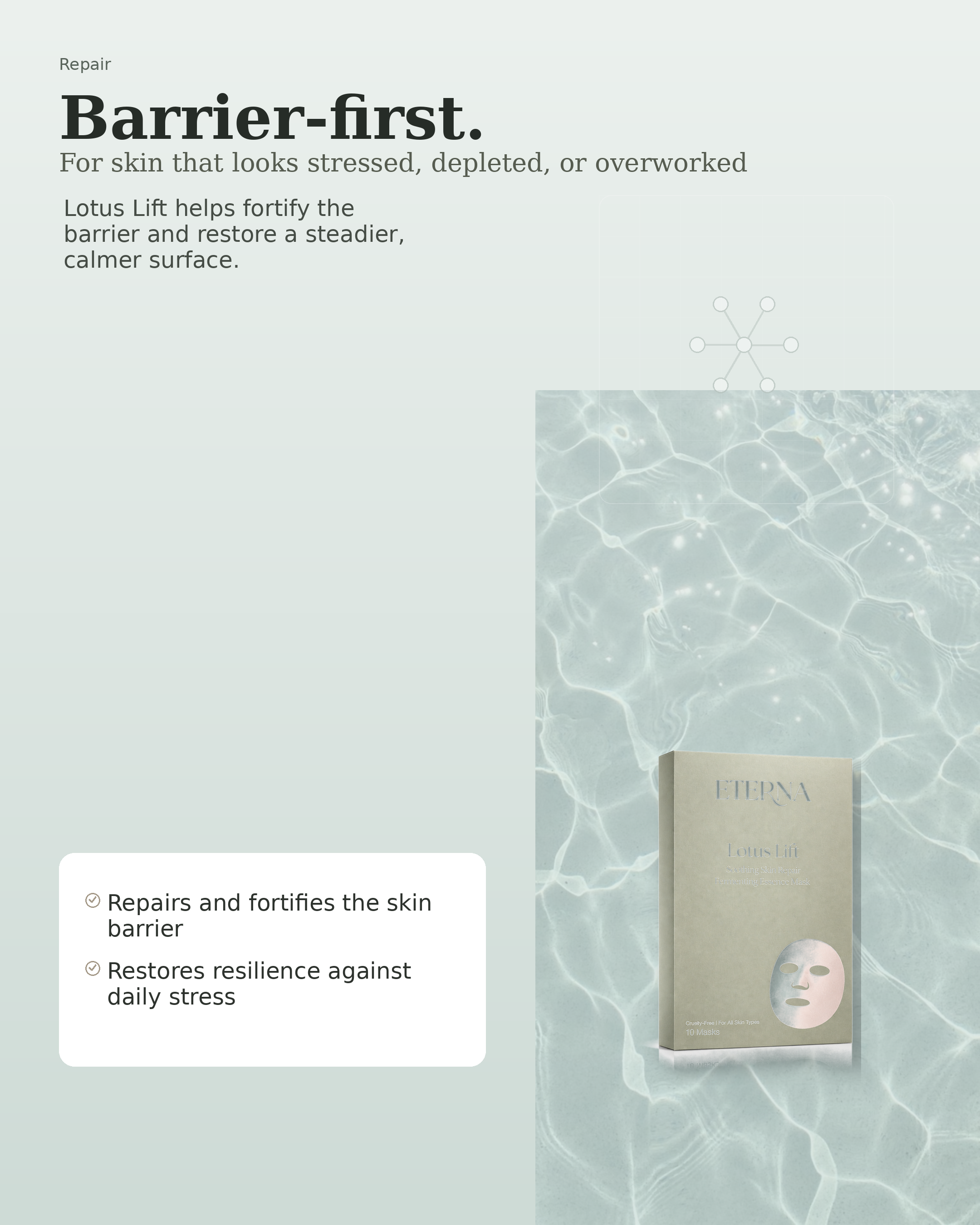 Lotus Lift - Soothing Skin Repair Fermenting Essence Mask 10 SHEETS