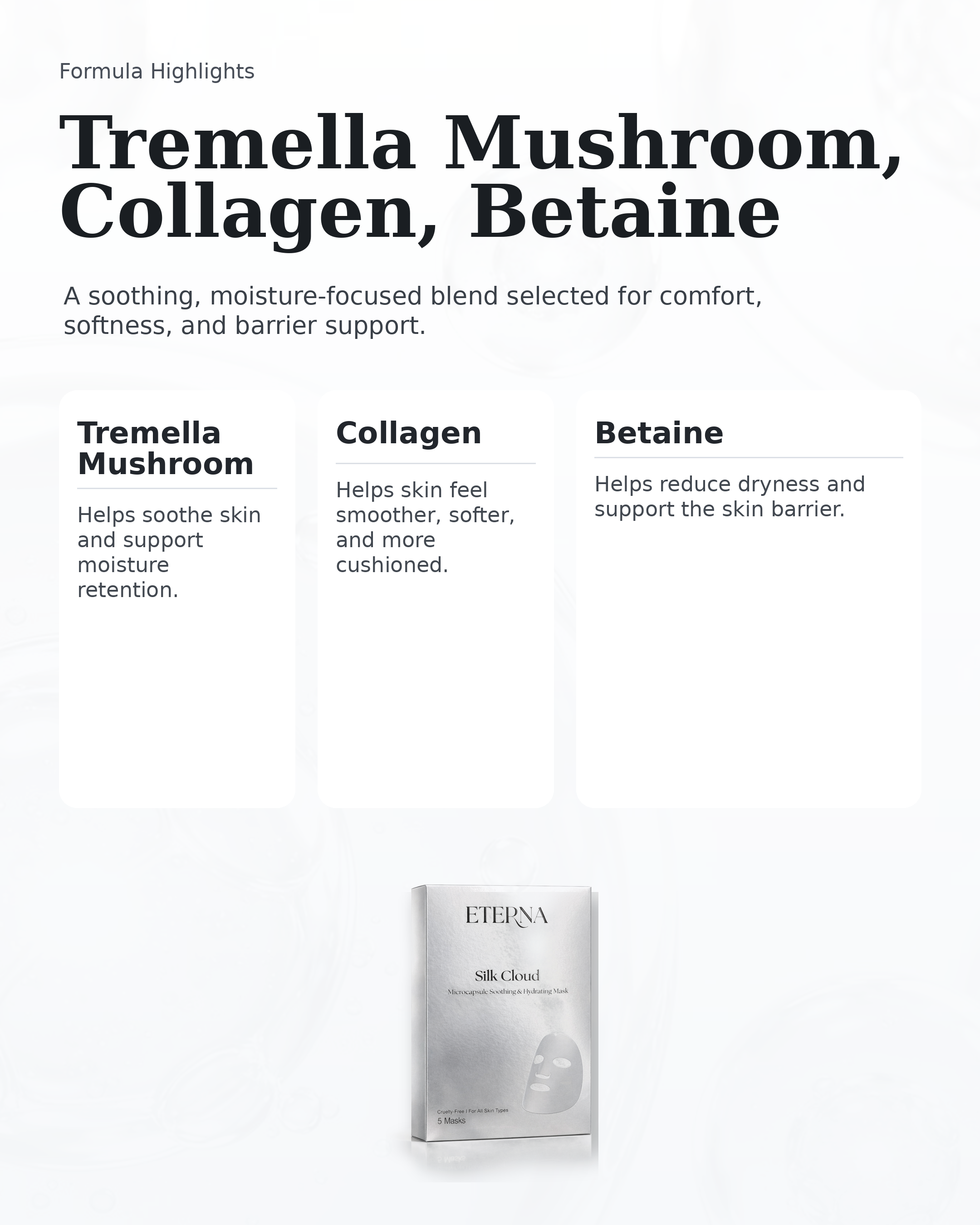 Silk Cloud - Microcapsule Soothing & Hydrating Mask 5 SHEETS *BEST SELLER*