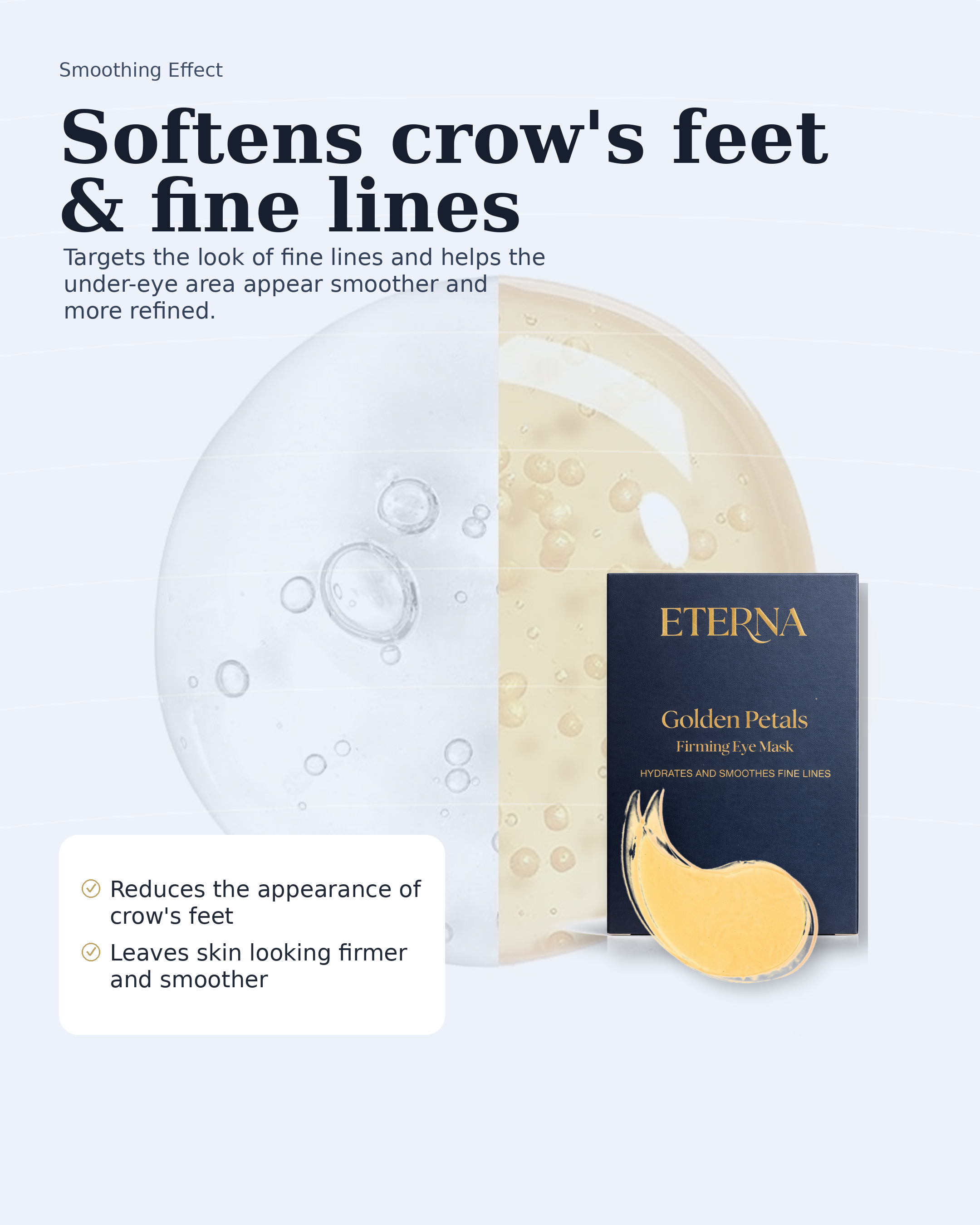 Golden Petals - Firming Eye Mask 10 PAIRS *MOST POPULAR*
