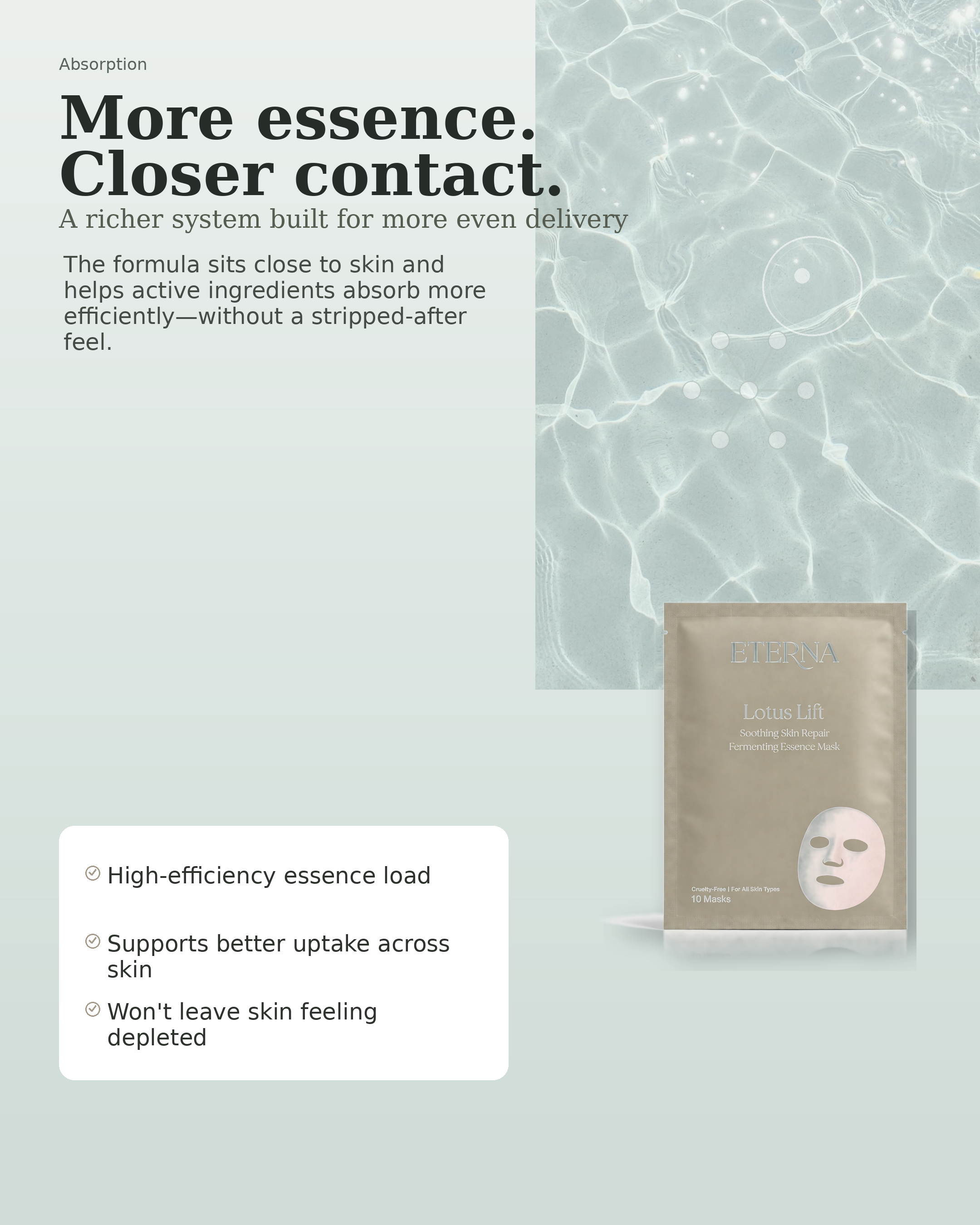 Lotus Lift (SINGLE SHEET) - Soothing Skin Repair Fermenting Essence Mask