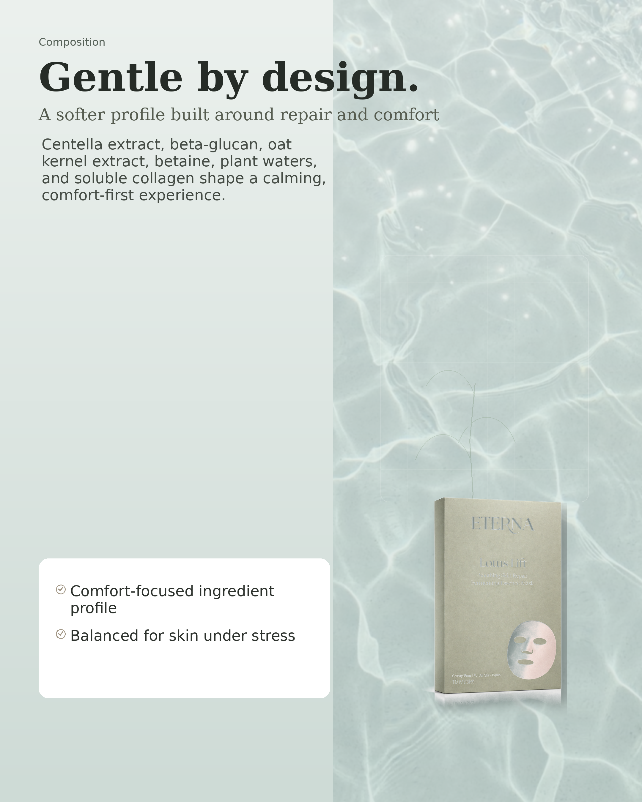 Lotus Lift (SINGLE SHEET) - Soothing Skin Repair Fermenting Essence Mask