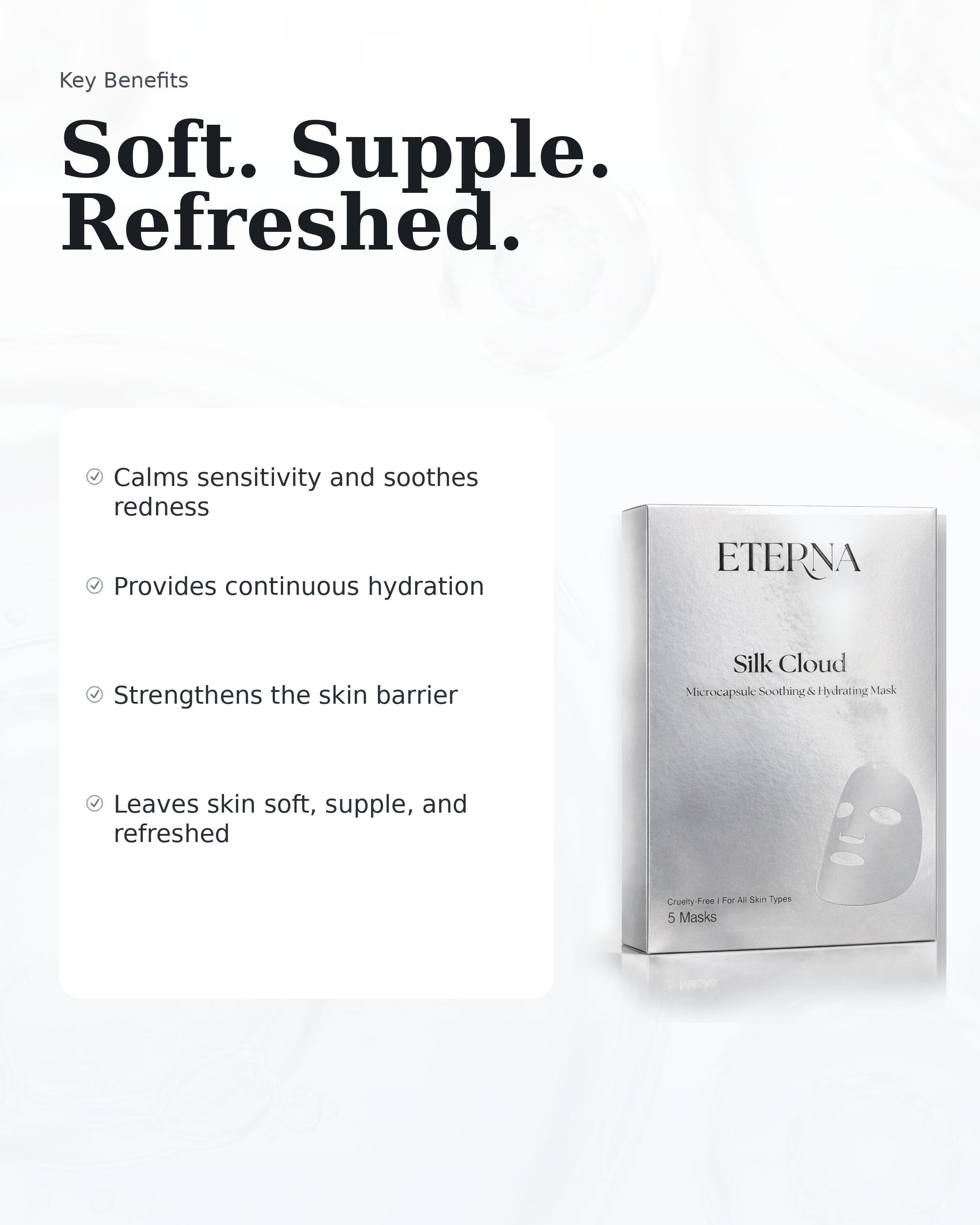 Silk Cloud - Microcapsule Soothing & Hydrating Mask 5 SHEETS *BEST SELLER*