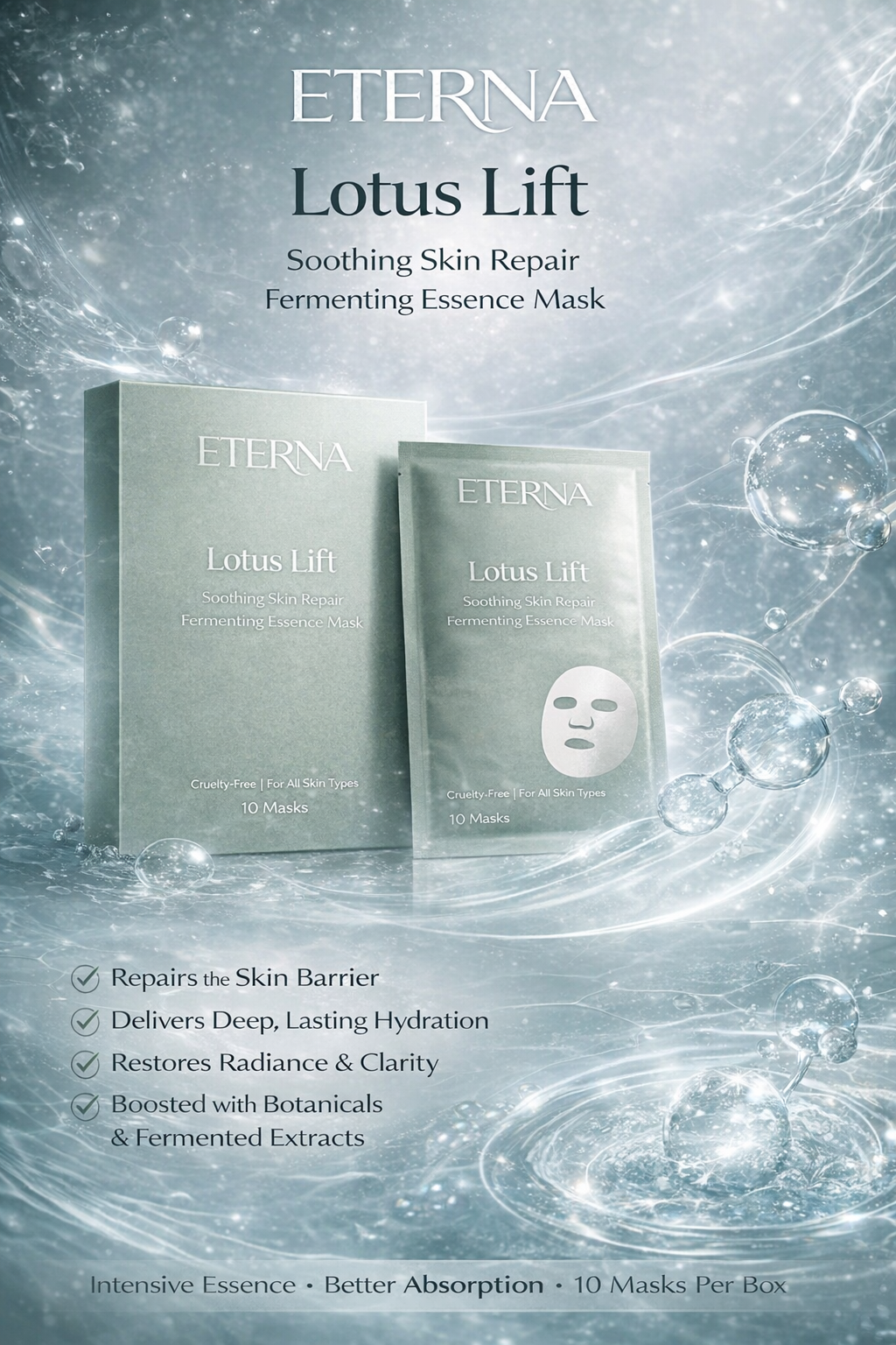 Lotus Lift - Soothing Skin Repair Fermenting Essence Mask 10 SHEETS