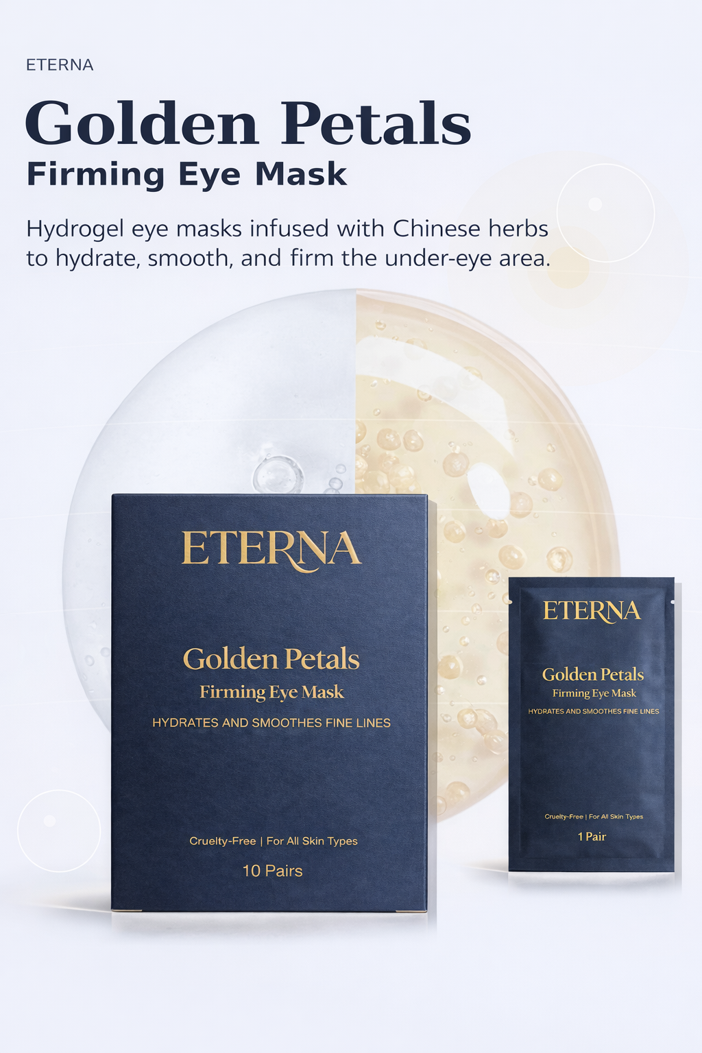 Golden Petals - Firming Eye Mask 10 PAIRS *MOST POPULAR*