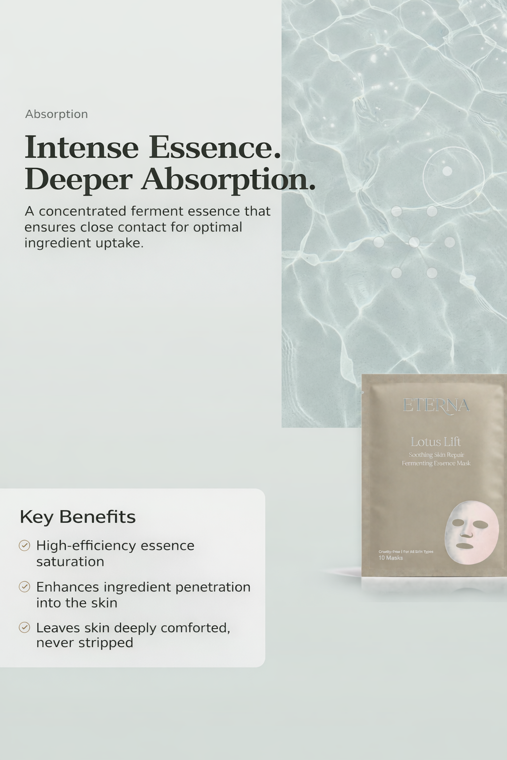 Lotus Lift - Soothing Skin Repair Fermenting Essence Mask 10 SHEETS