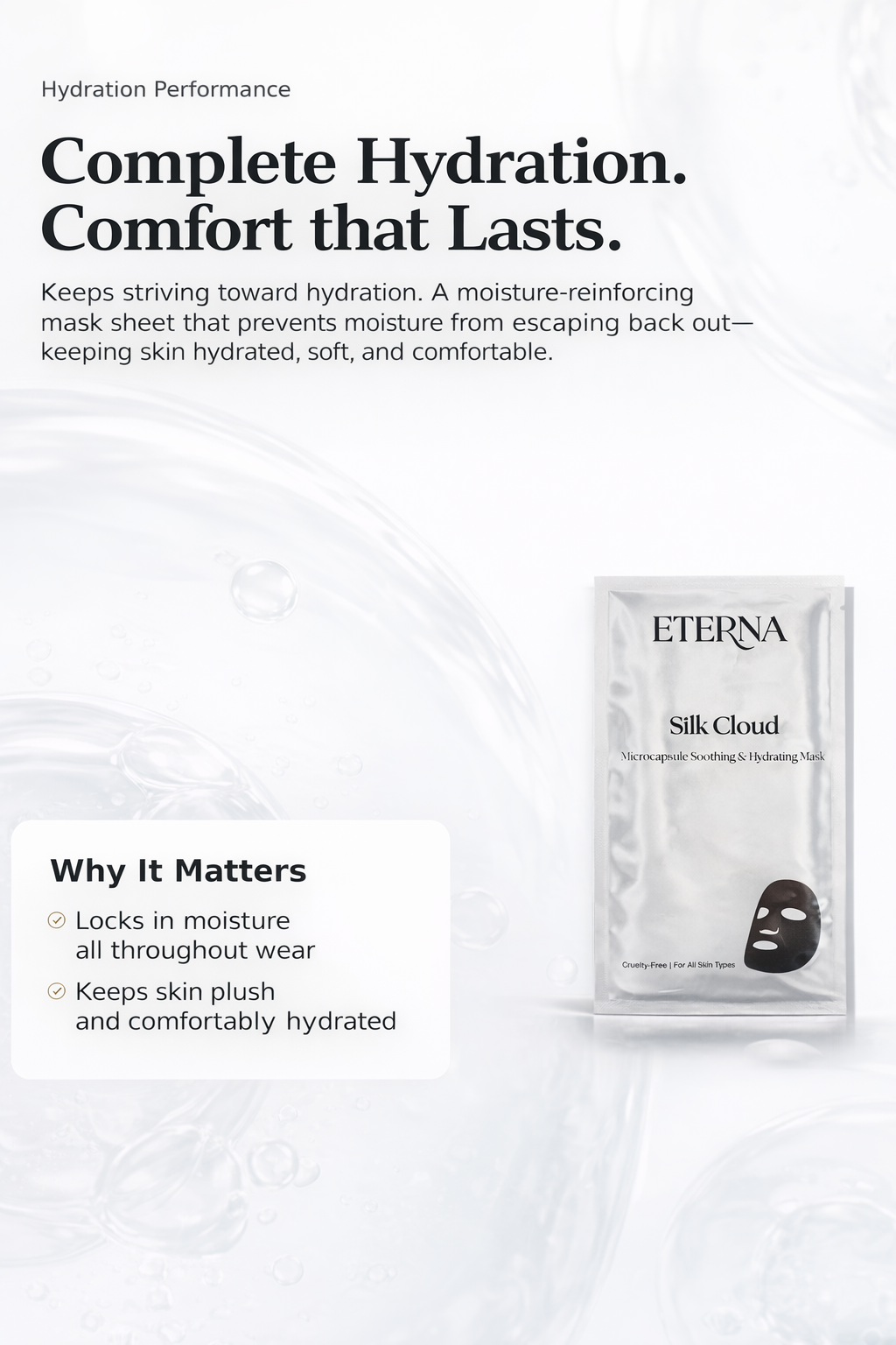 Silk Cloud (SINGLE SHEET) - Microcapsule Soothing & Hydrating Mask *BEST SELLER*