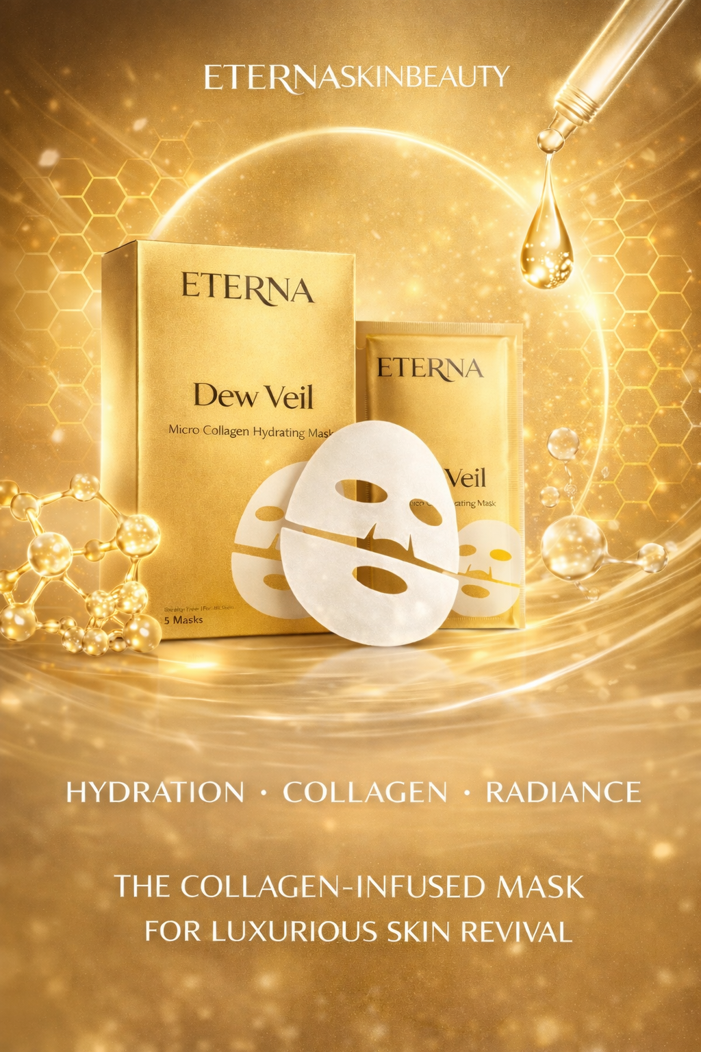 Dew Veil - Micro Collagen Hydrating Mask 5 SHEETS